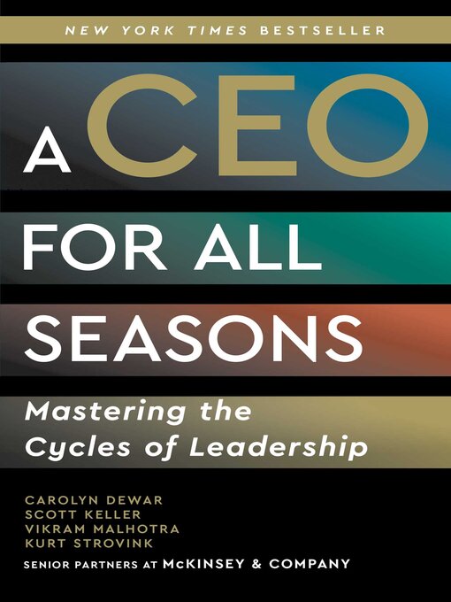 Cover image for A CEO for All Seasons